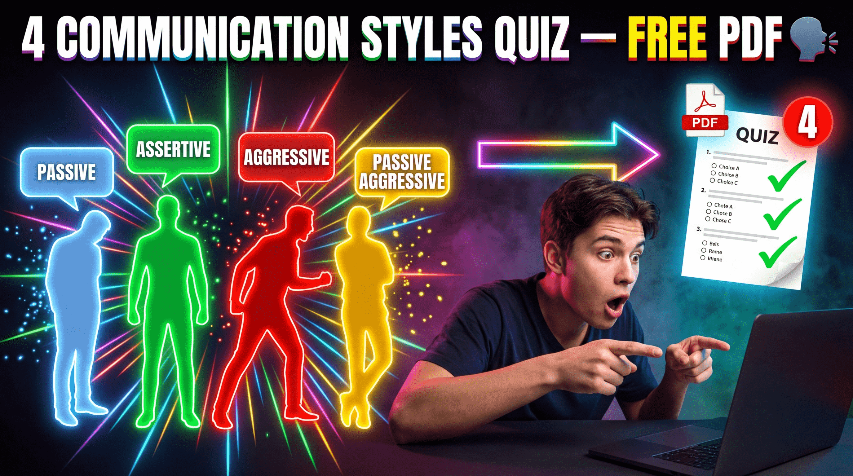 Communication Style Quiz PDF — Free 4 Communication Styles Test with ...